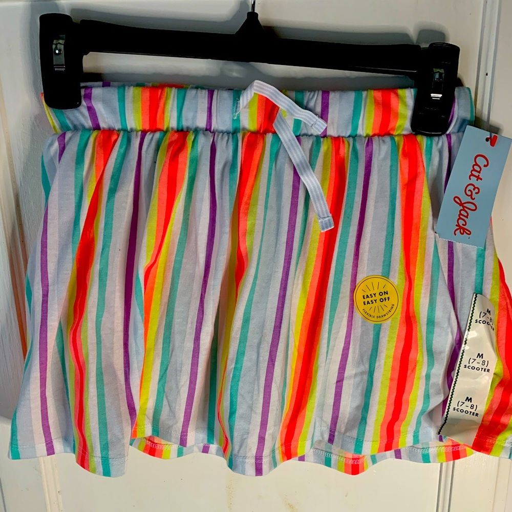 Cat&Jack skort. Striped size(7/8) girls